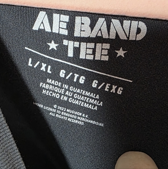 American Eagle Outfitters Rolling Stones Vintage Band Tee Shirt Size L XL - Picture 3 of 5